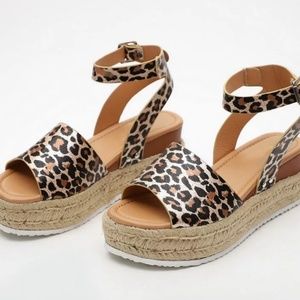 WOMEN'S ESPADRILLE PLATFORM SANDALS